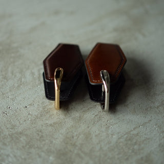 【再販なし・数量限定】最高級コードバン ダイヤモンドシェイプキーケース - DROPS TOKYO - S - シルバー -