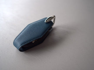 ダイヤモンドシェイプキーケース フレンチカーフ エプソン ブルーレギオン - DROPS TOKYO - S -