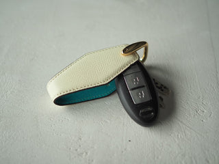 ダイヤモンドシェイプキーケース エプソン×シェーブル ナタ×アクア - DROPS TOKYO - S -