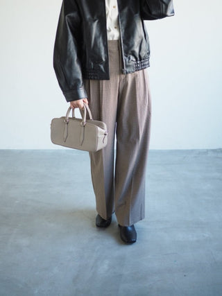 『 Mini bus 』 Light etoupe ミニボストン - DROPS TOKYO -  - 