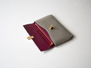 Turnlock flap long wallet