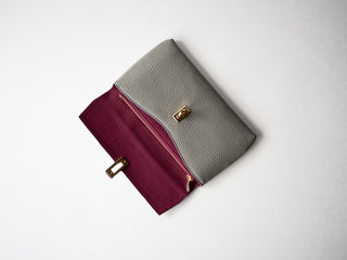 Turnlock flap long wallet