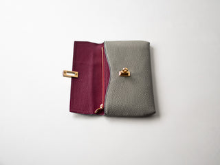 Turnlock flap long wallet