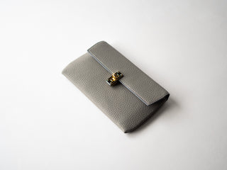 Turnlock flap long wallet
