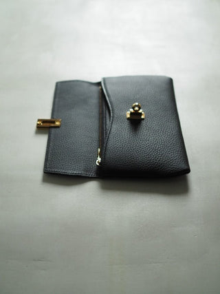 ターンロックフラップロングウォレット - DROPS TOKYO -  - 【春限定】ホワイト×サクラ - 